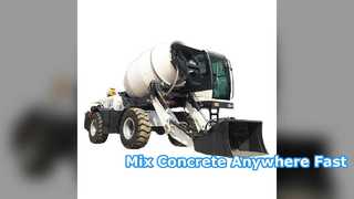 2.5m3 Self Loading Concrete Mixer Truck 4X4